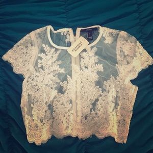 Lace crop top