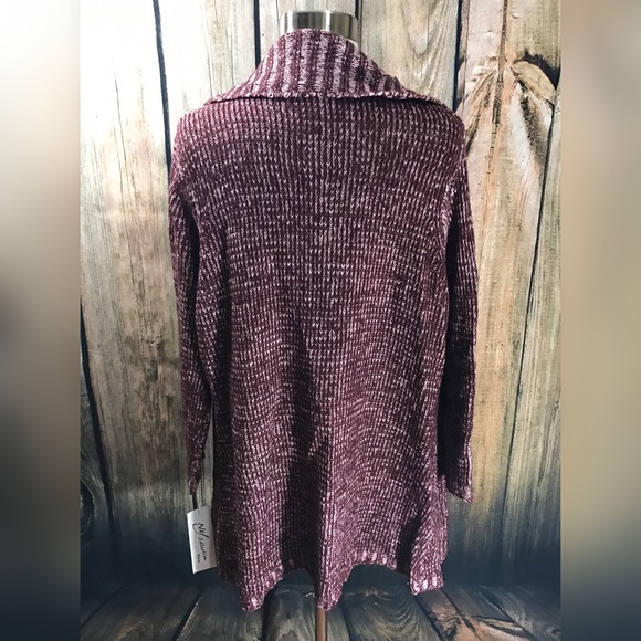 NY Collection- Open Front Cardigan - Picture 2 of 2