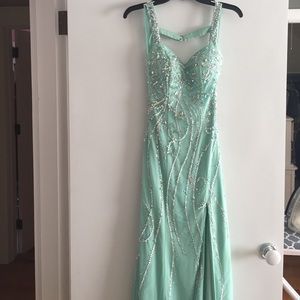 Light blue/green Prom Dress