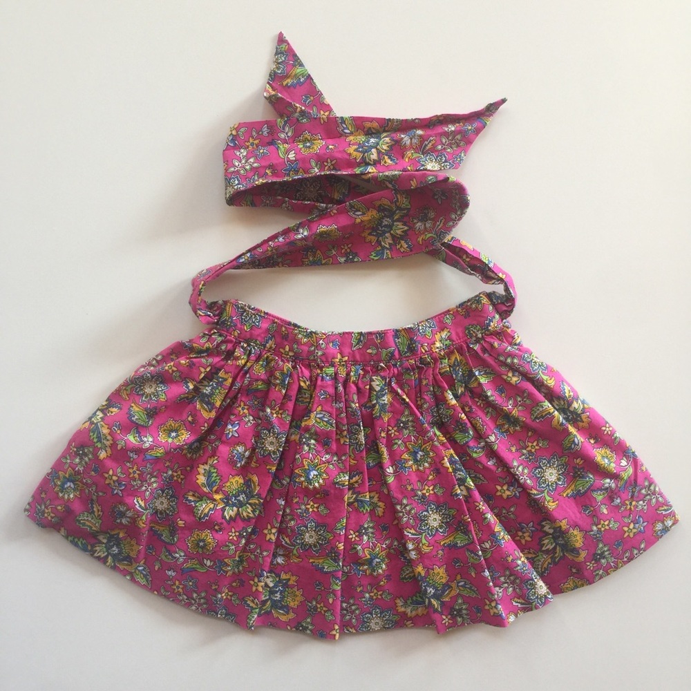 EUC 2 2T Ralph Lauren RL Floral Skirt w/Sash