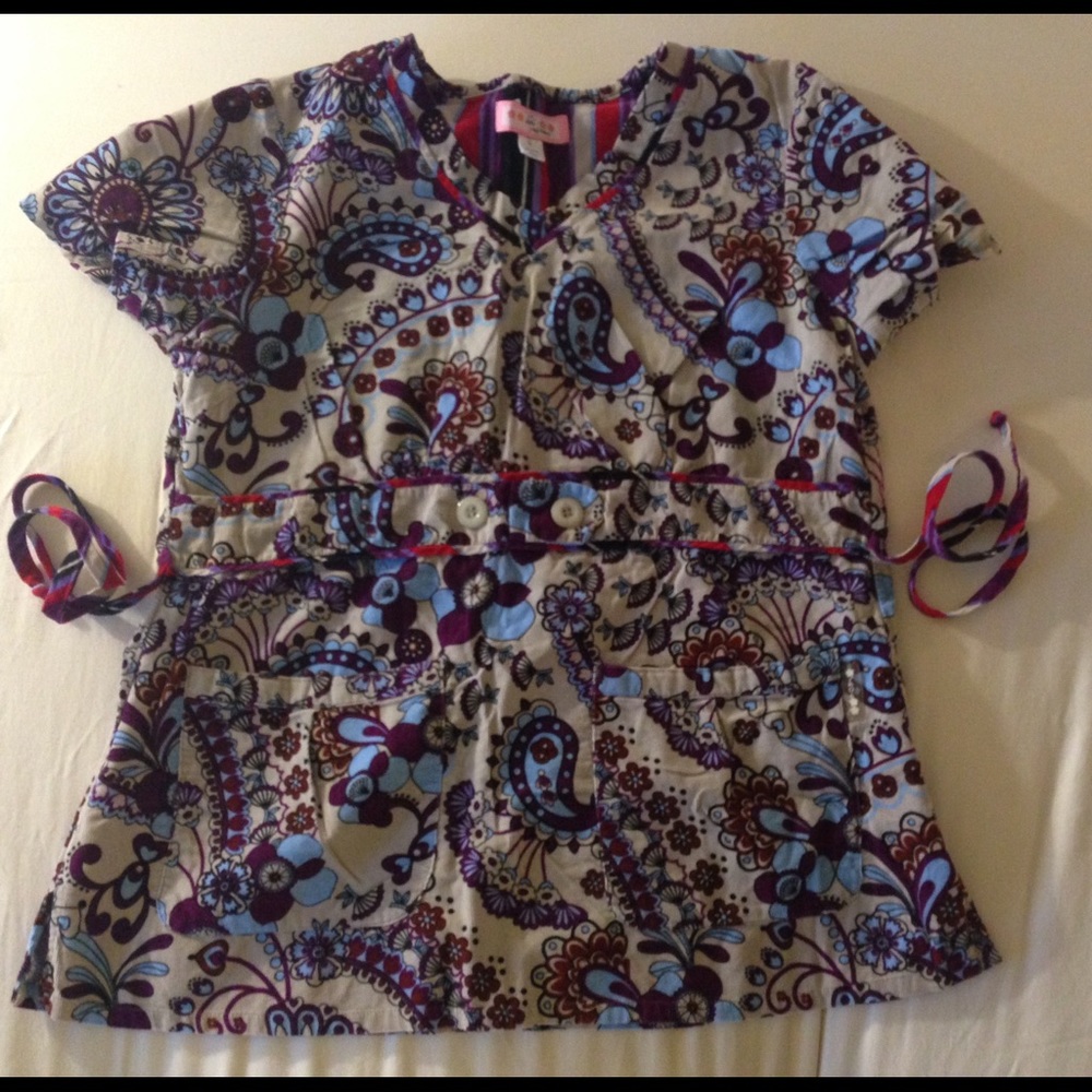 Koi Brand Medical Scrub TOP ONLY. Beautiful colors