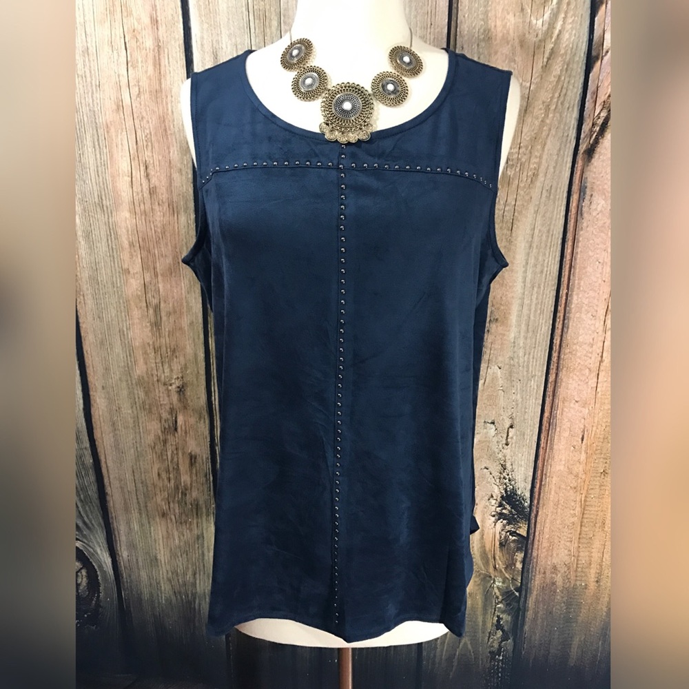 Style&Co- Faux Suede Top