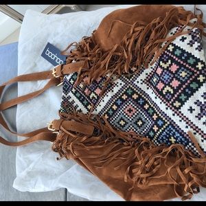 Boohoo Boho bag with fringe