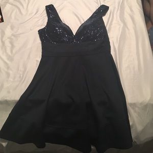 Short homecoming dress, flowy with straps