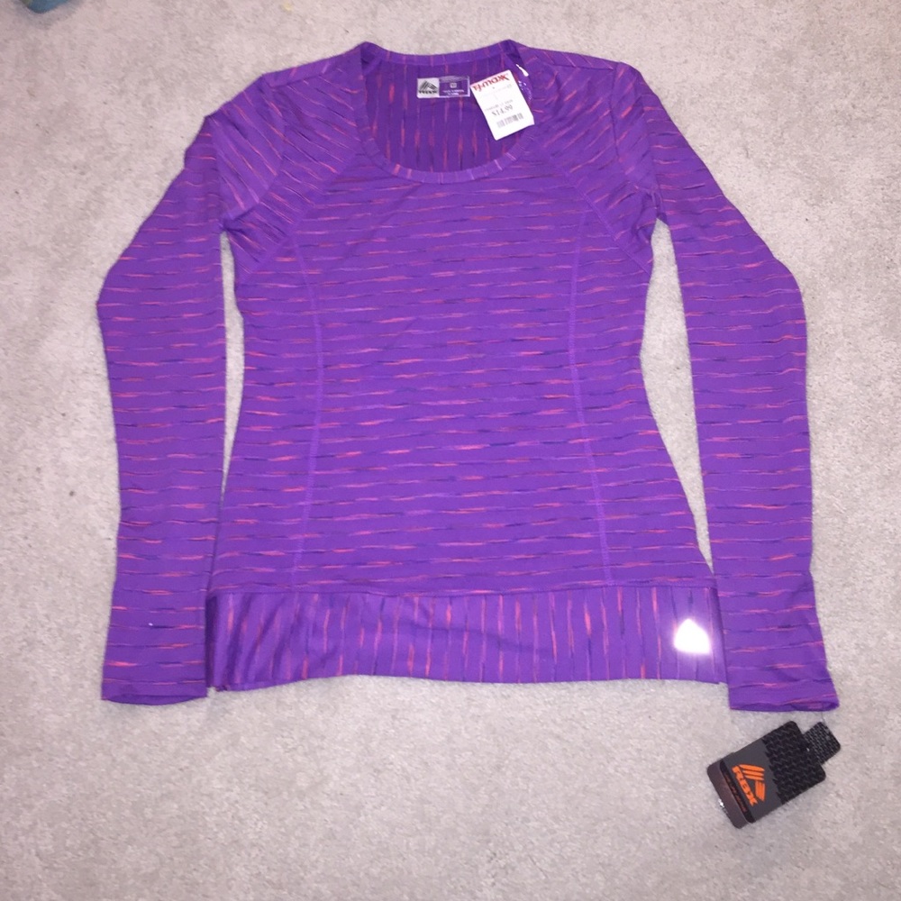 Purple exercise shirt