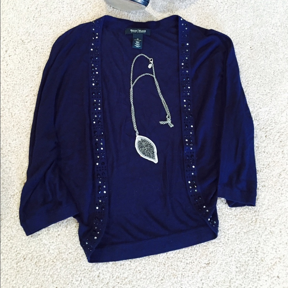 WHBM Shrug Sweater with Accents