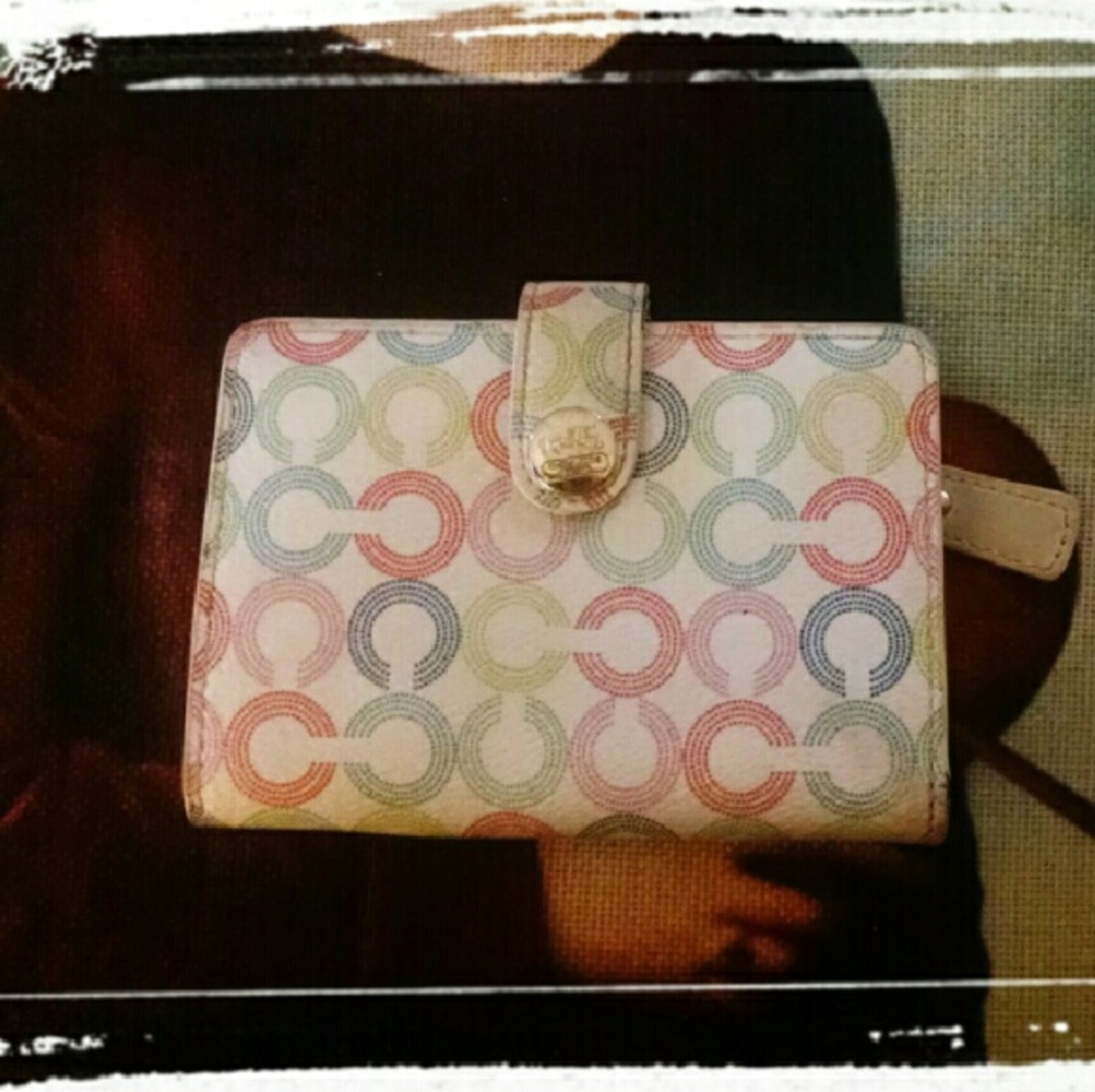Rainbow Coach Wallet
