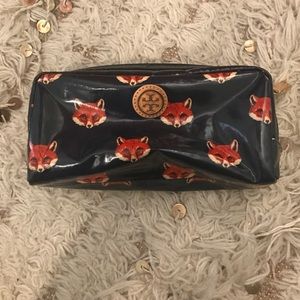 Tory Burch fox makeup bag