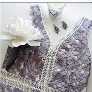 Purple lace dress