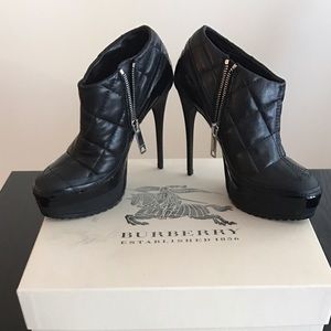 Quilted Brit Dorset 130 Platform Ankle Boot