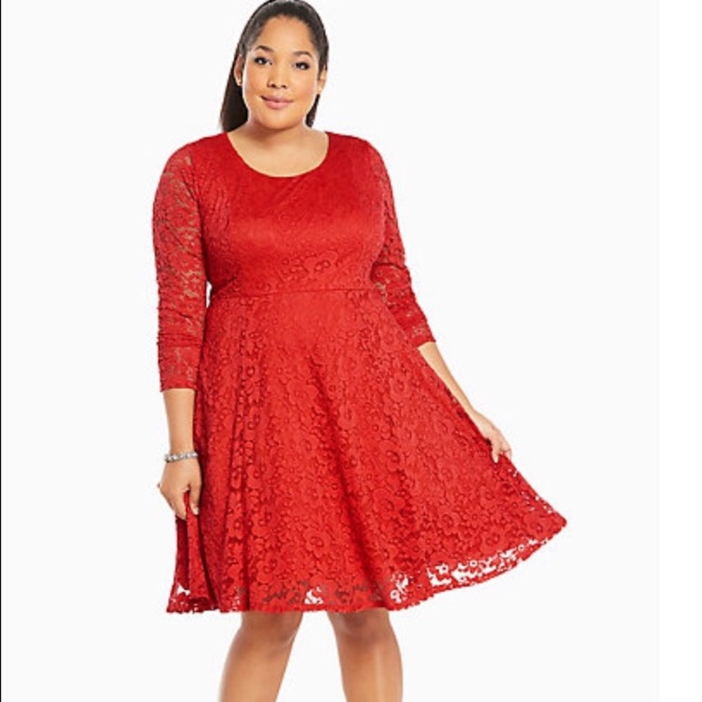 Torrid Red Lace Dress ❤