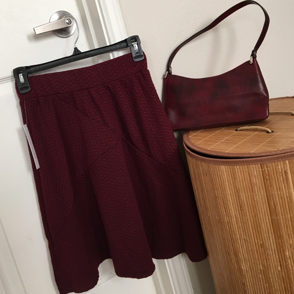 Joe B Red Wine Skirt