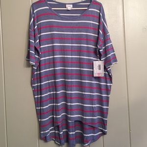NWT LuLaRoe Irma - M - Red/white stripe