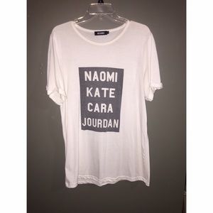 missguided model t shirt