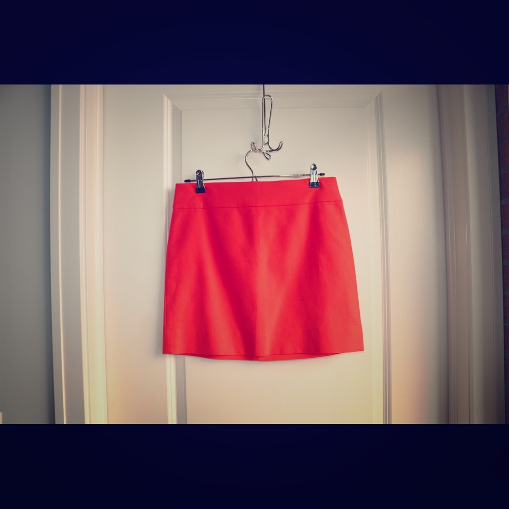 J. Crew Orange Miniskirt
