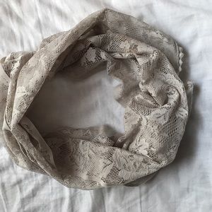 Lacey Tannish-Gray Scarf