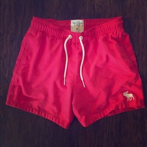 Abercrombie Medium Red Swim Shorts