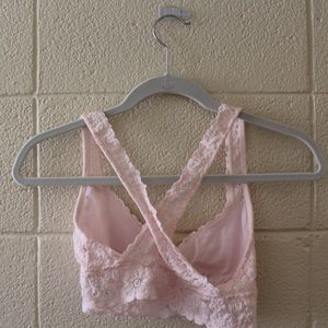 pink bralette