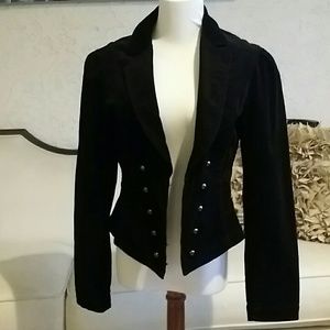 White House Black Market Black Corduroy Jacket