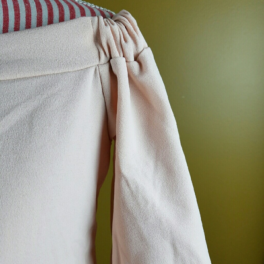 Bell Sleeve Off-the-Shoulder Blouse - Picture 3 of 3