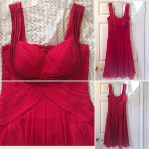 Tadashi Red Silk Dress 🎉Host Pick🎉