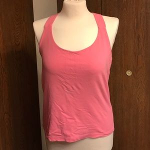 Pink J.Jill Razor Back Cotton Tank Top