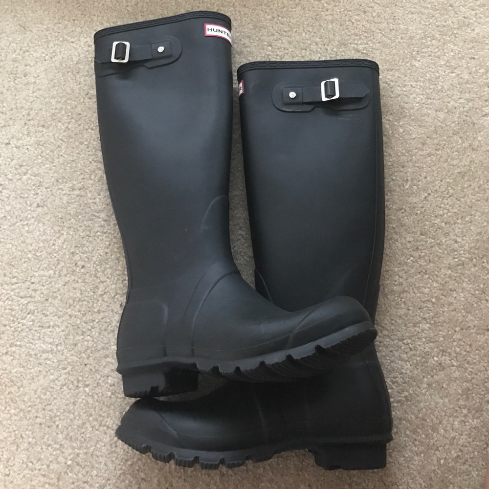 Hunter Original Tall Rain Boots, size 8