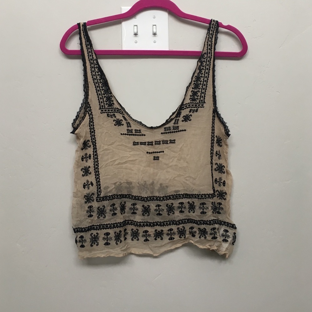 Sheer bohemian tank from urban outfitters