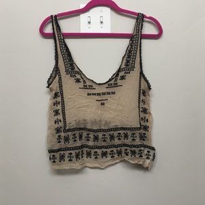 Sheer bohemian tank from urban outfitters