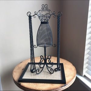 2 black bead necklaces 30.5 inches long each