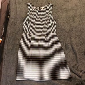 Black and white striped dress from Target.