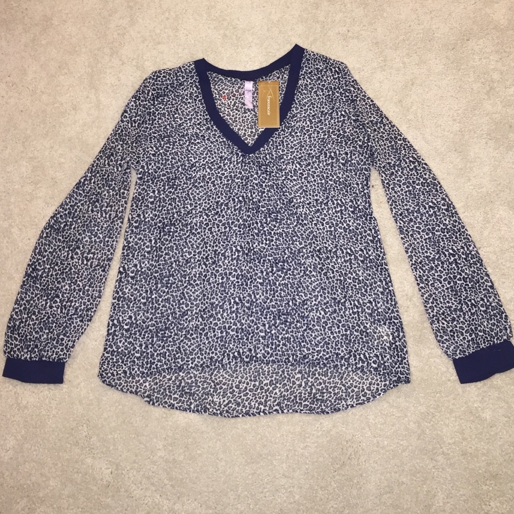 Sheer long sleeve shirt