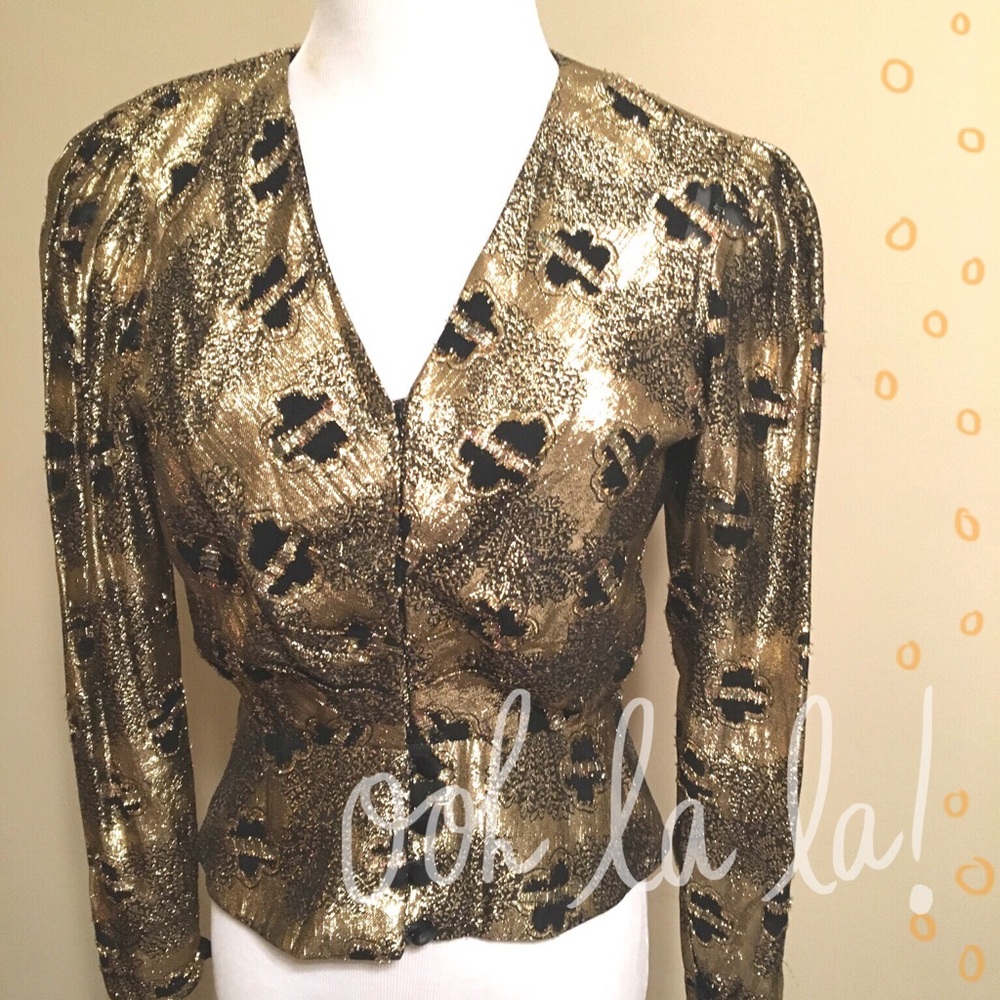 Vintage gold blouse/jacket