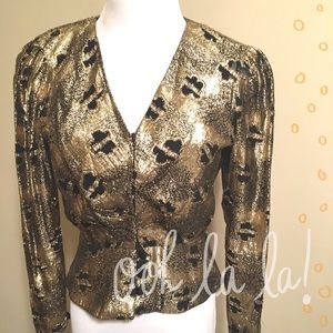 Vintage gold blouse/jacket