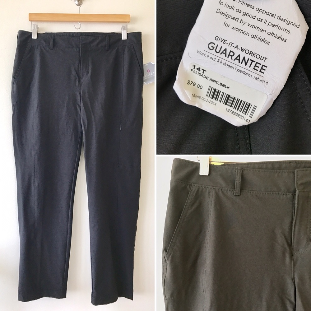 NWT!!! Athleta Palisade Ankle Pant BLACK 14T