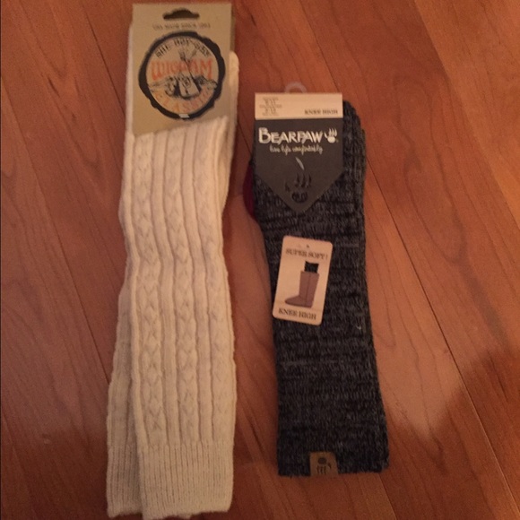 SOLD* NEW KNEE HIGH SOCKS 2 PAIR - Picture 1 of 2