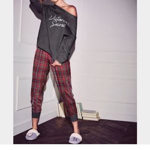 VS slouchy crew and jogger pajama set