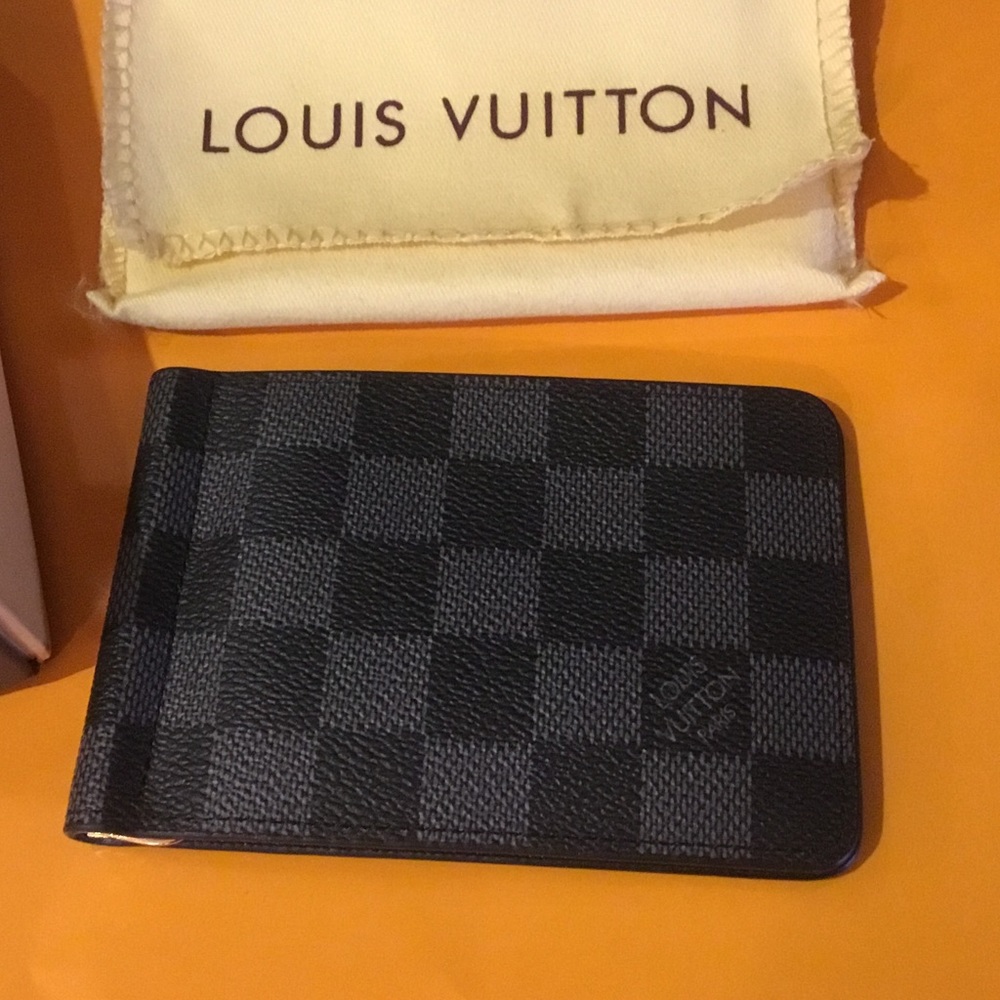 New lv men wallet money clip