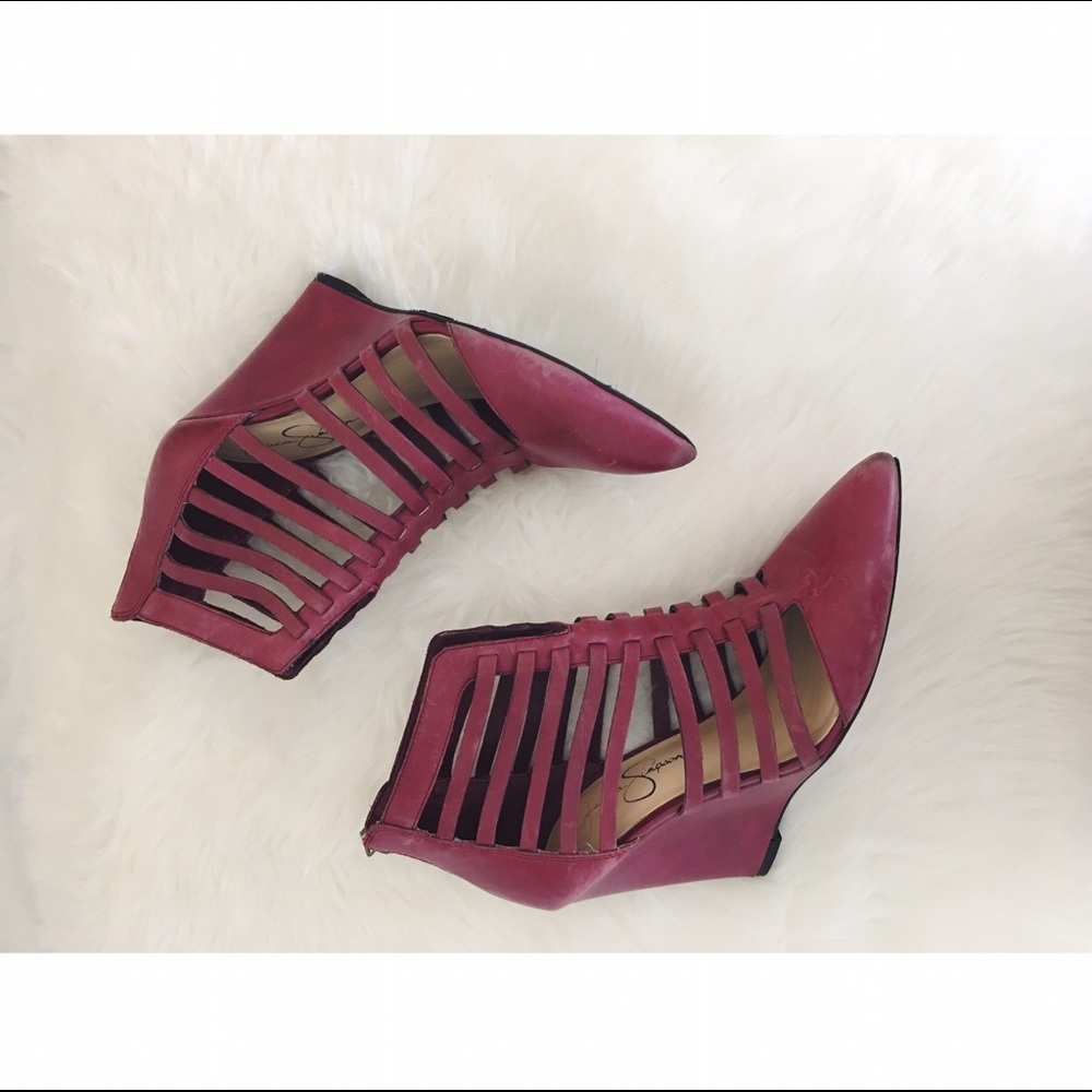 Jessica Simpson wedged heels