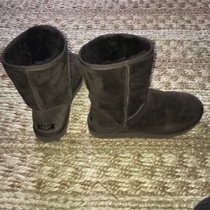 Chocolate brown classic short boots