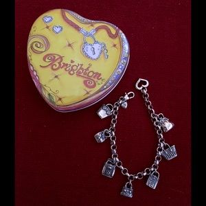 Brighton Handbag silver  Charm bracelet, retired.