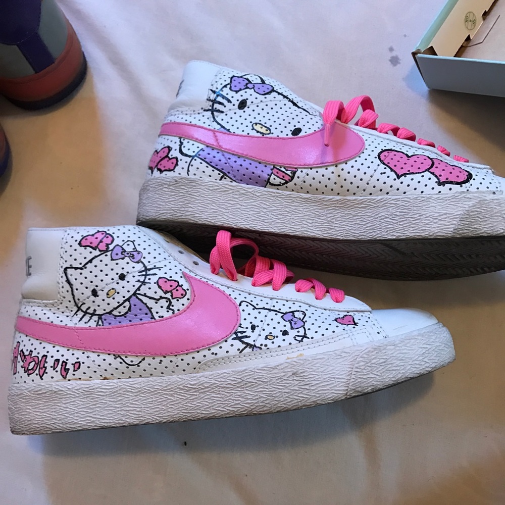 Customized Hello Kitty Nike Blazer (Youth Sized)
