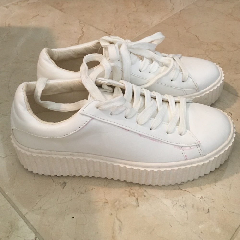 White Flatform Creepers SOLD