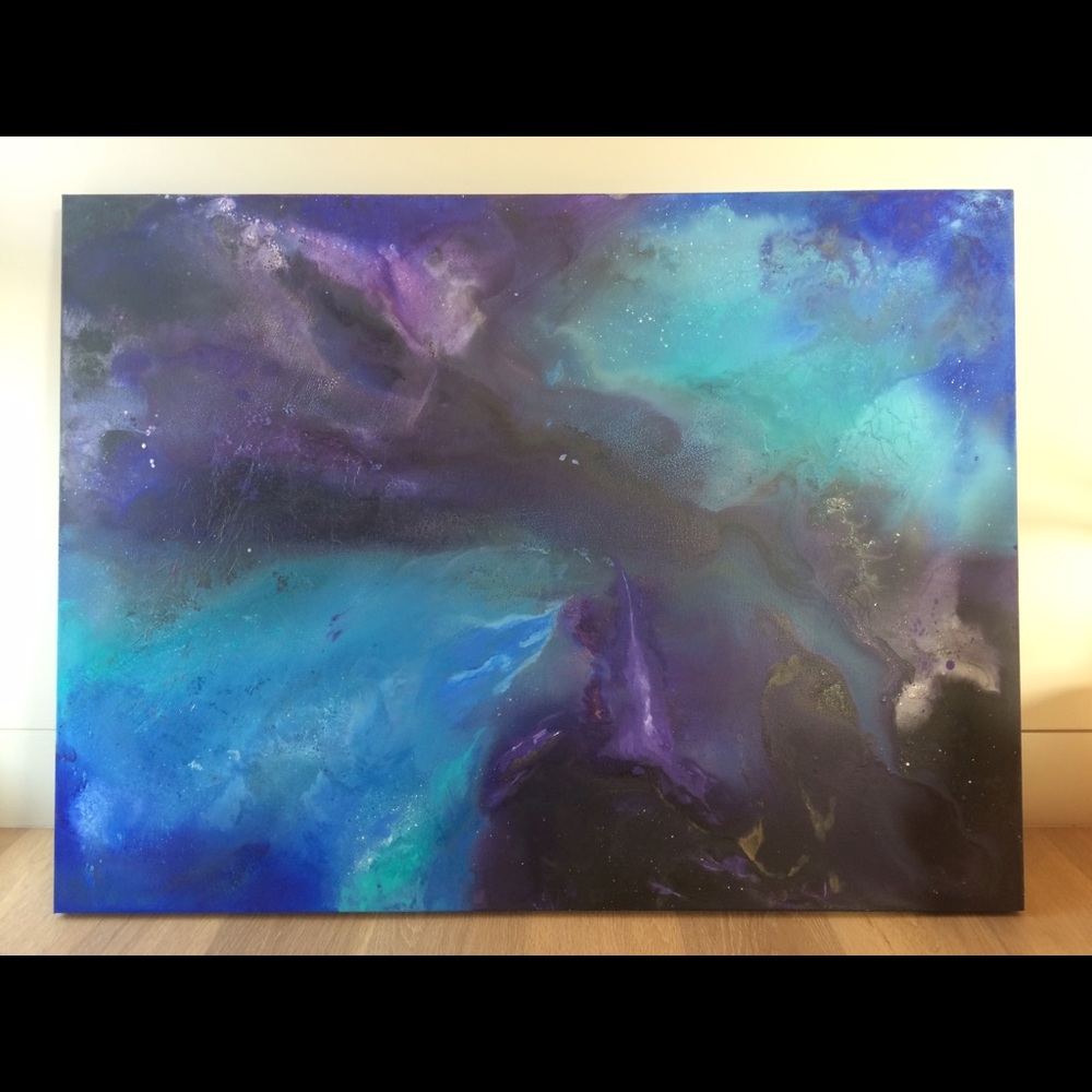Space Dream Acrylic Painting