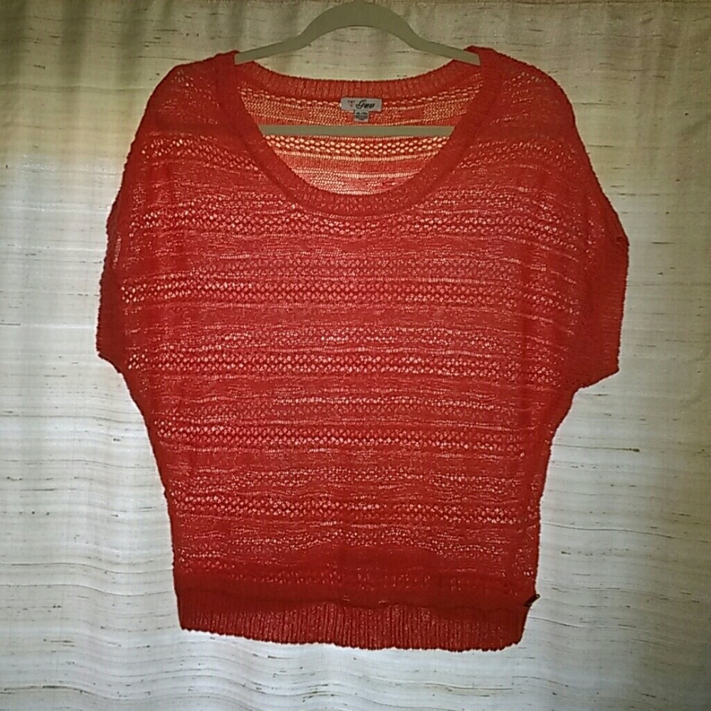 Knitted Orange Guess Blouse