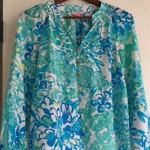 EUC 100% Silk Lilly Pulitzer Elsa Top XS