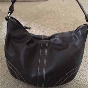 Dark brown COACH hobo purse