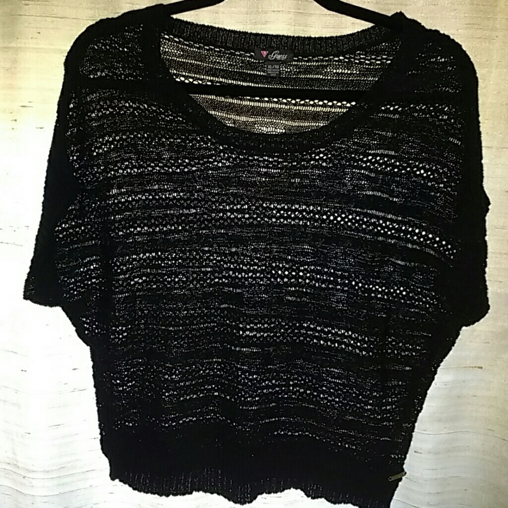 Knitted Black Guess Blouse