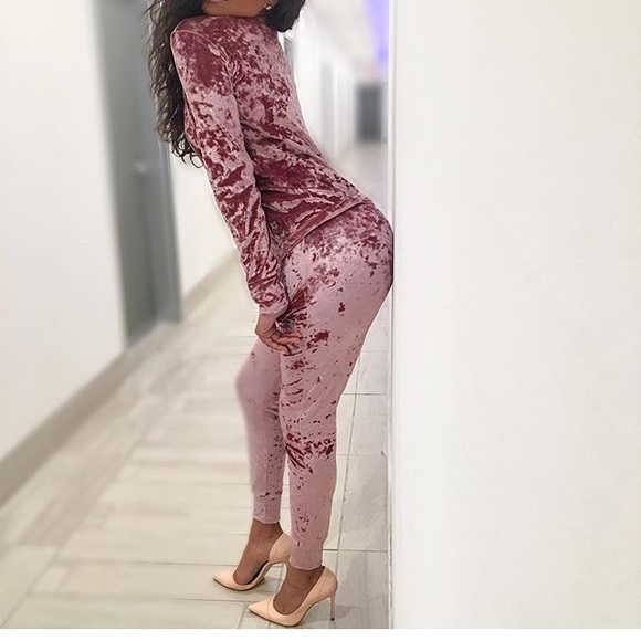 NEW! Velour Jumpsuit - Picture 7 of 8