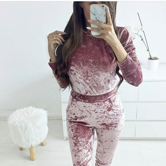 NEW! Velour Jumpsuit - Picture 2 of 8